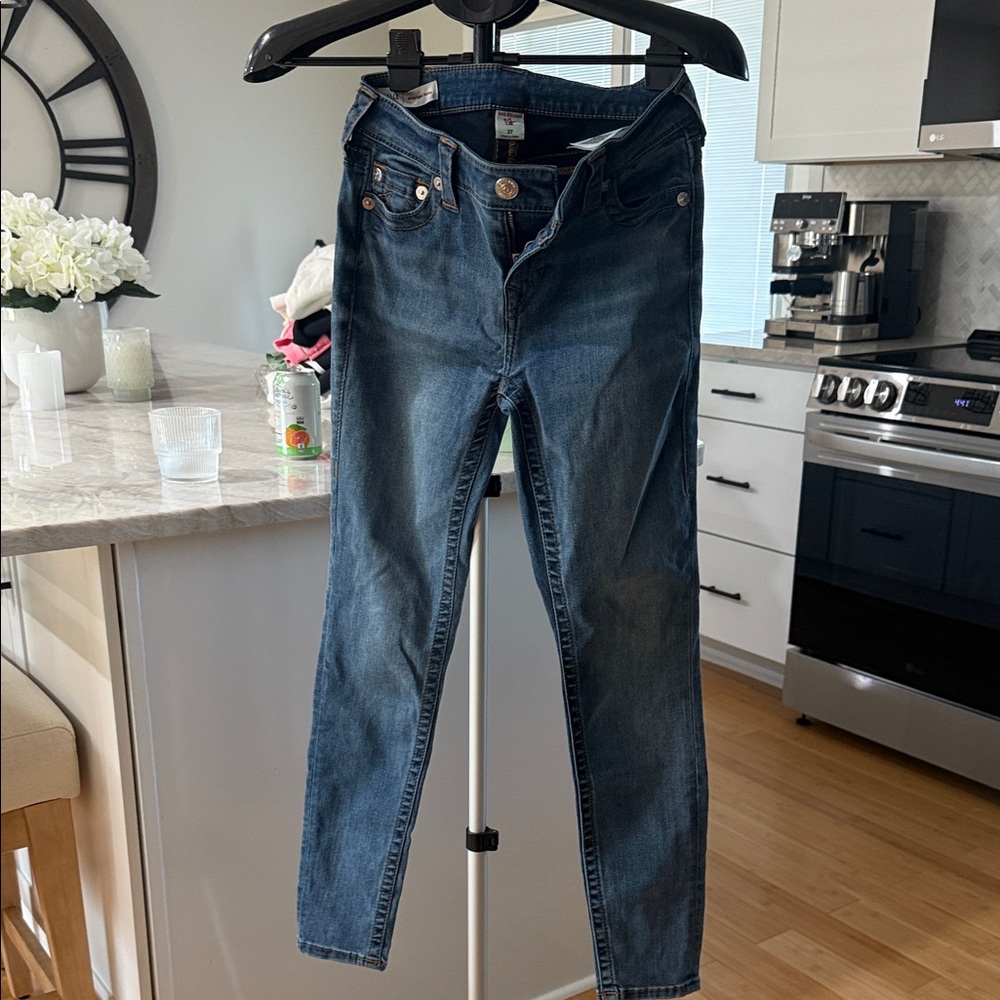 True Religion Dark Blue Skinny Jeans